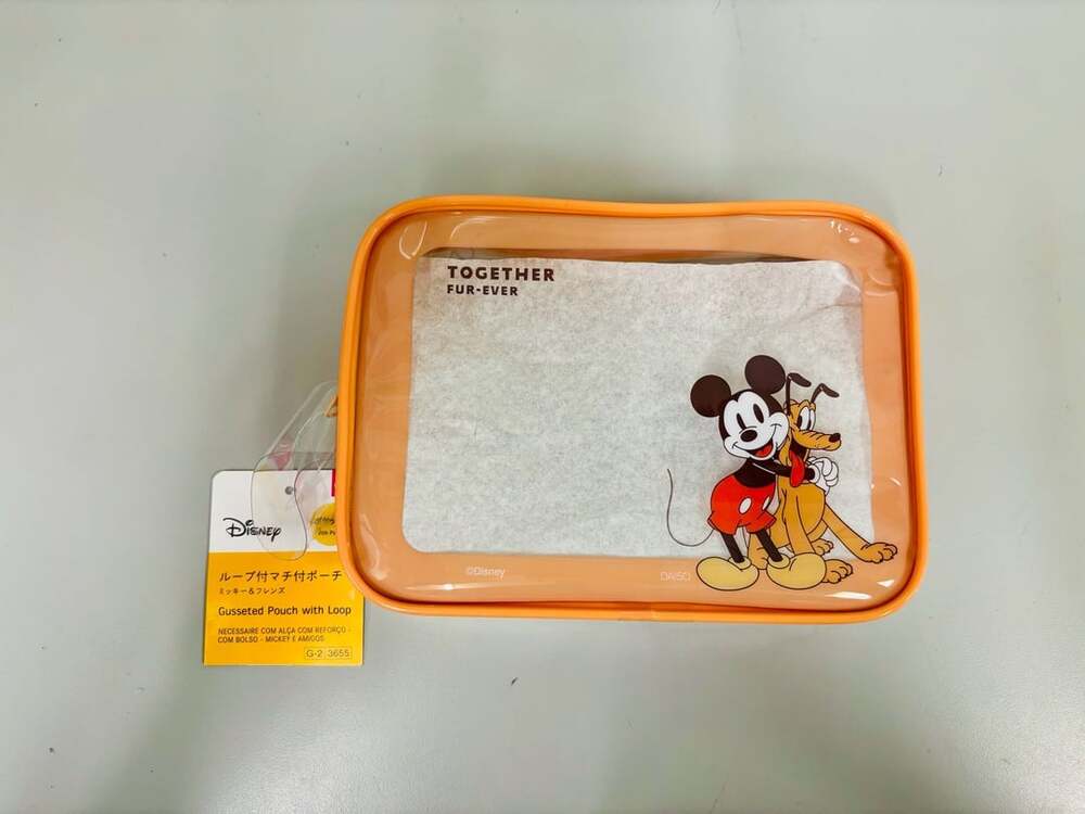 Disney NWT Mickey & Friends Gusseted Pouch with Loop